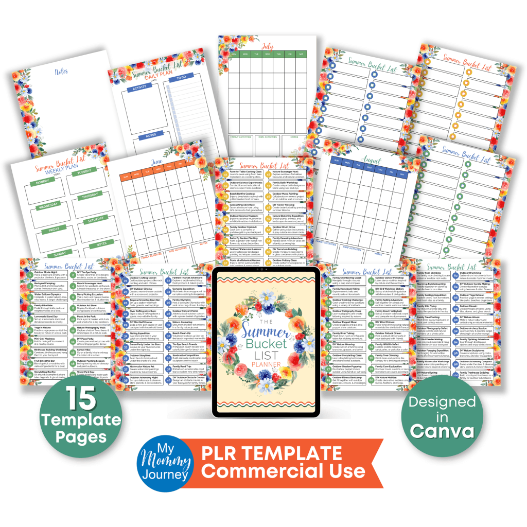 Summer Bucket List Planner hero image