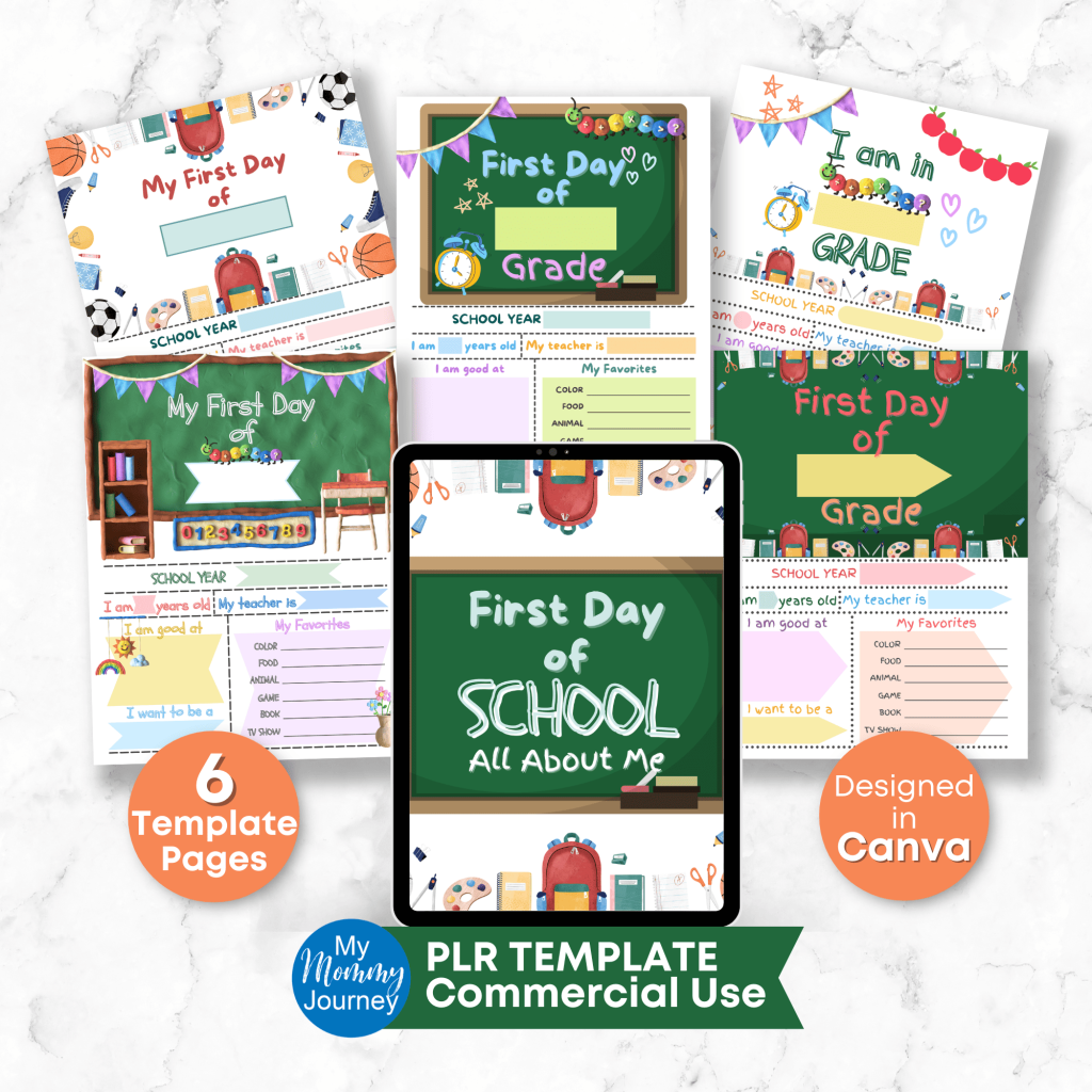 First Day of School All About Me Pack hero image